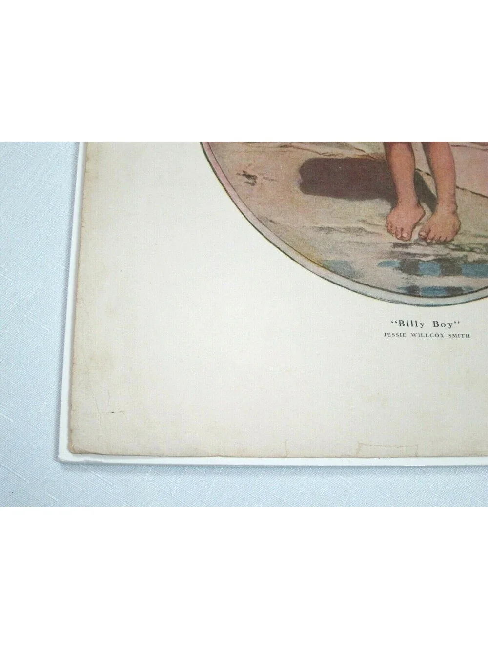 Antique 1914 Collier's Litho Art Print Billy Boy by Jessie Willcox Smith 15x12